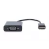 DIGITUS HDMI į VGA keitiklis, adapteris, tipas A - VGA (D-Sub) jungtis, 3,5 mm garso lizdas, juodos spalvos
