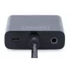 DIGITUS HDMI į VGA keitiklis, adapteris, tipas A - VGA (D-Sub) jungtis, 3,5 mm garso lizdas, juodos spalvos