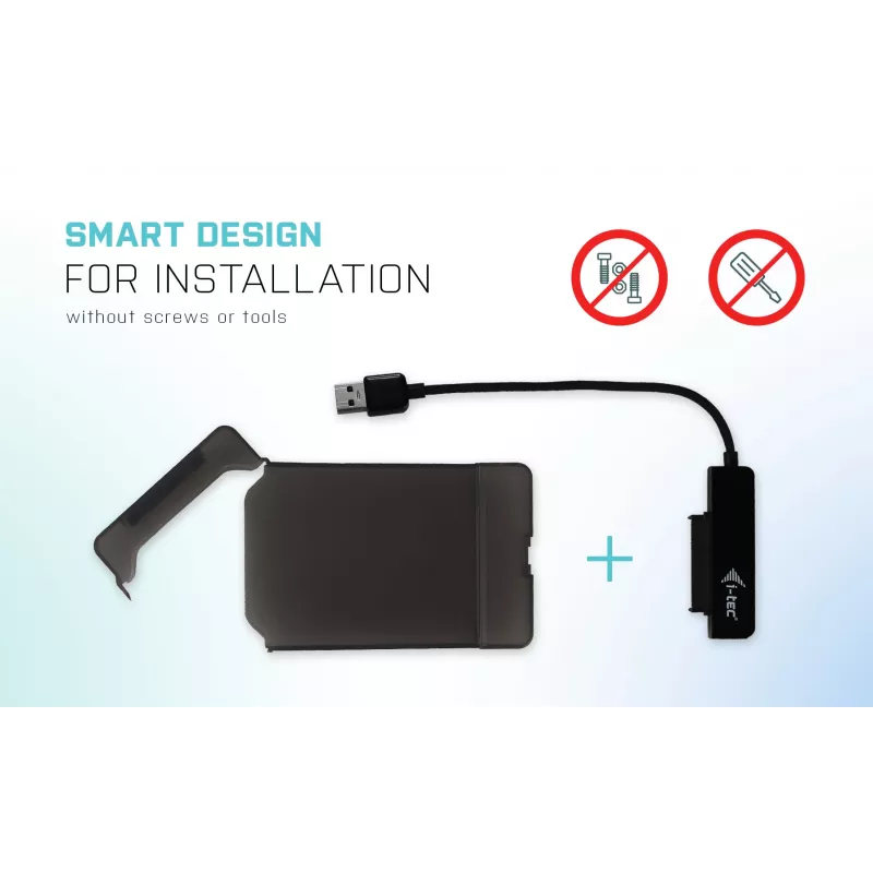 Išorinis HDD/SSD dėklas i-tec MySafe USB 3.0 Easy 2,5 colio SATA juodas