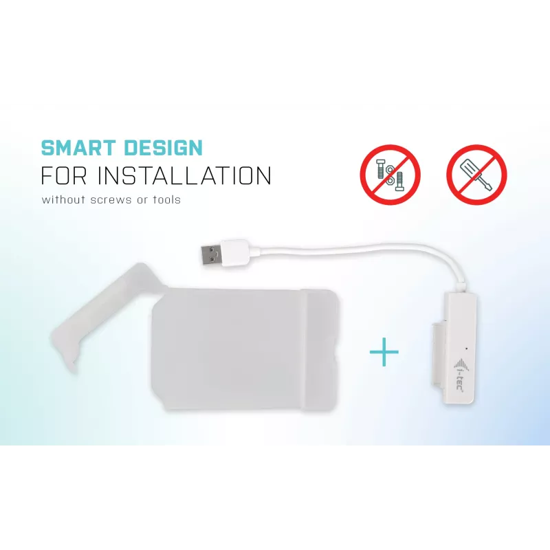 Išorinis HDD/SSD dėklas i-tec MySafe USB 3.0 Easy 2.5 colio – Baltas