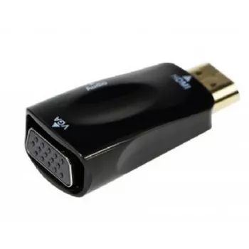 Gembird A-HDMI-VGA-02 HDMI į VGA adapteris su garso išvestimi, juodas