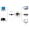 Gembird HDMI į VGA ir garso adapterio kabelis, vienas prievadas, 1,8 m - juoda