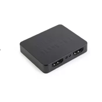 HDMI vaizdo skirstytuvas GEMBIRD DSP-2PH4-03 — 2x HDMI išėjimai, iki 3840×2160, 225 MHz dažnių juosta, HDCP, 5 V DC, juodas