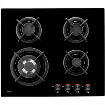 Įmontuojama dujinė kaitlentė Amica PG6411SR, 4 zonos, mechaninis valdymas