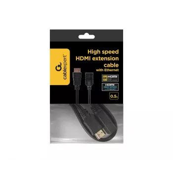 GEMBIRD CC-HDMI4X-0.5M HDMI ilginimo kabelis su Ethernet, 50 cm