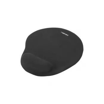 Pelėdė NATEC Marmot Black su gelio riešo atrama, audinio paviršius 245×225×22 mm