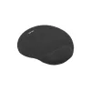 Pelėdė NATEC Marmot Black su gelio riešo atrama, audinio paviršius 245×225×22 mm