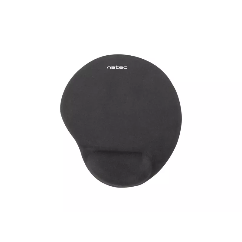 Pelėdė NATEC Marmot Black su gelio riešo atrama, audinio paviršius 245×225×22 mm
