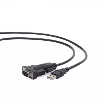 GEMBIRD USB į DB9M RS232 PL2303TA keitiklis juodas - 1,5 m