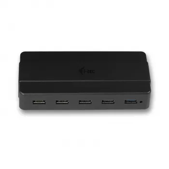 i-tec USB 3.0 įkrovimo šakotuvas 7 prievadai, maitinimo adapteris, USB 3.2 Gen 1 Type-B