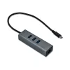 i-tec Metal USB-C HUB 3 prievadai + Gigabit Ethernet adapteris