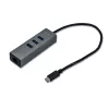 i-tec Metal USB-C HUB 3 prievadai + Gigabit Ethernet adapteris