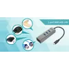 i-tec Metal USB-C HUB 3 prievadai + Gigabit Ethernet adapteris