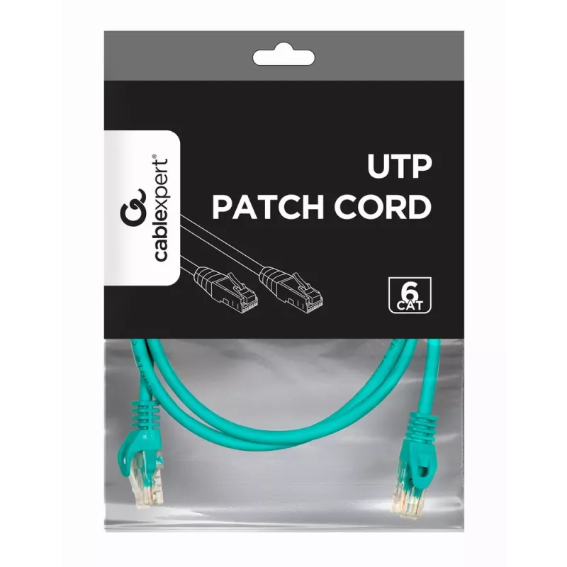 Gembird PP6U-2M/G - Patch kabelis CAT6 UTP 2 m žalias