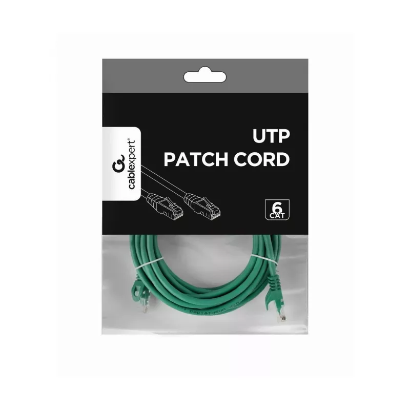 Gembird PP6U-5M/G Patch Laidas - CAT6 - UTP - 5m - Žalia