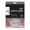 Gembird PP6U-0.5M/R – Laidas CAT6 UTP 0,5 m raudonas