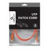 Gembird PP6U-1M/R – Patch laidas CAT6 UTP 1 m raudonas