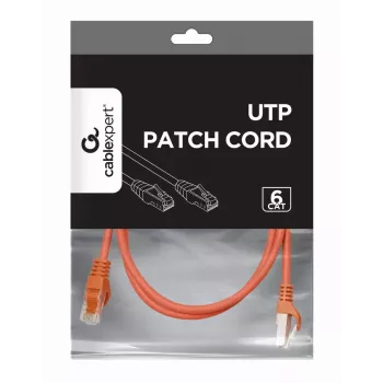 Gembird PP6U-1M/R – Patch laidas CAT6 UTP 1 m raudonas