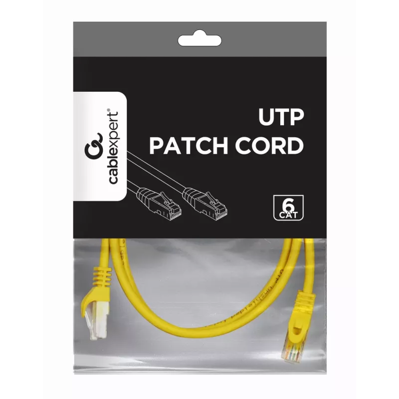 Gembird Patch Cable - CAT6 - UTP - 50cm - Geltona