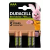 Duracell AAA (4 vnt.) Įkraunama baterija Nikelio-metalo hidrido (NiMH)
