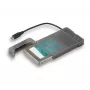 i-tec MySafe USB-C 3.1 Gen. 2 easy, išorinis HDD/SSD dėklas, 2.5 colio, Serial ATA, Serial ATA II, Serial ATA III, 10 Gbit/s, USB jungtis, Juoda