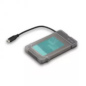 i-tec MySafe USB-C 3.1 Gen. 2 easy, išorinis HDD/SSD dėklas, 2.5 colio, Serial ATA, Serial ATA II, Serial ATA III, 10 Gbit/s, USB jungtis, Juoda
