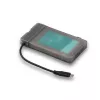 i-tec MySafe USB-C 3.1 Gen. 2 easy, išorinis HDD/SSD dėklas, 2.5 colio, Serial ATA, Serial ATA II, Serial ATA III, 10 Gbit/s, USB jungtis, Juoda