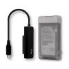 i-tec MySafe USB-C 3.1 Gen. 2 easy, išorinis HDD/SSD dėklas, 2.5 colio, Serial ATA, Serial ATA II, Serial ATA III, 10 Gbit/s, USB jungtis, Juoda