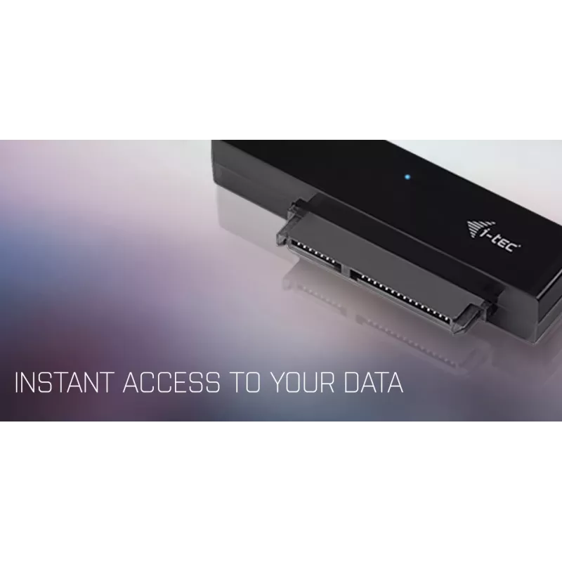 i-tec MySafe USB-C 3.1 Gen. 2 easy, išorinis HDD/SSD dėklas, 2.5 colio, Serial ATA, Serial ATA II, Serial ATA III, 10 Gbit/s, USB jungtis, Juoda