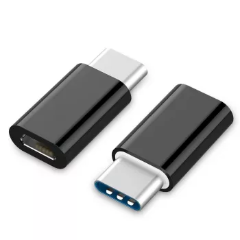 GEMBIRD USB 2.0 Type-C į MicroUSB adapteris (CM/MicroUSB-M), juodas