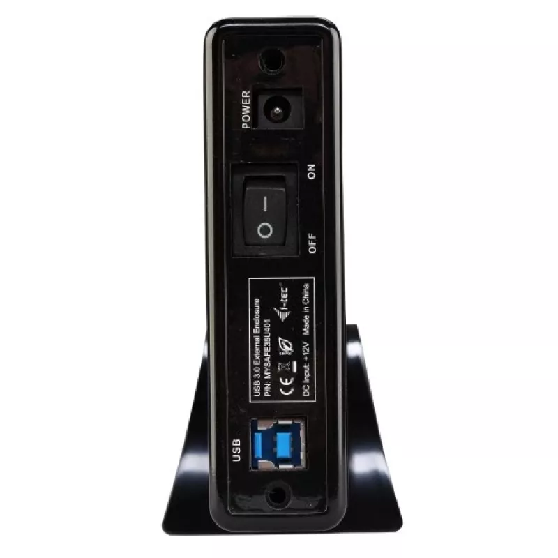 i-tec MYSAFE Advanced 3.5 inch USB 3.0 išorinis HDD korpusas, juodas/metališkas