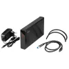 i-tec MYSAFE Advanced 3.5 inch USB 3.0 išorinis HDD korpusas, juodas/metališkas