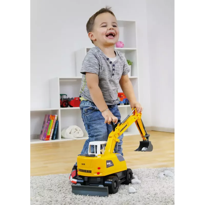 Lena Worxx 04611 ekskavatoriaus modelis – mechaninis žaislinis ekskavatorius