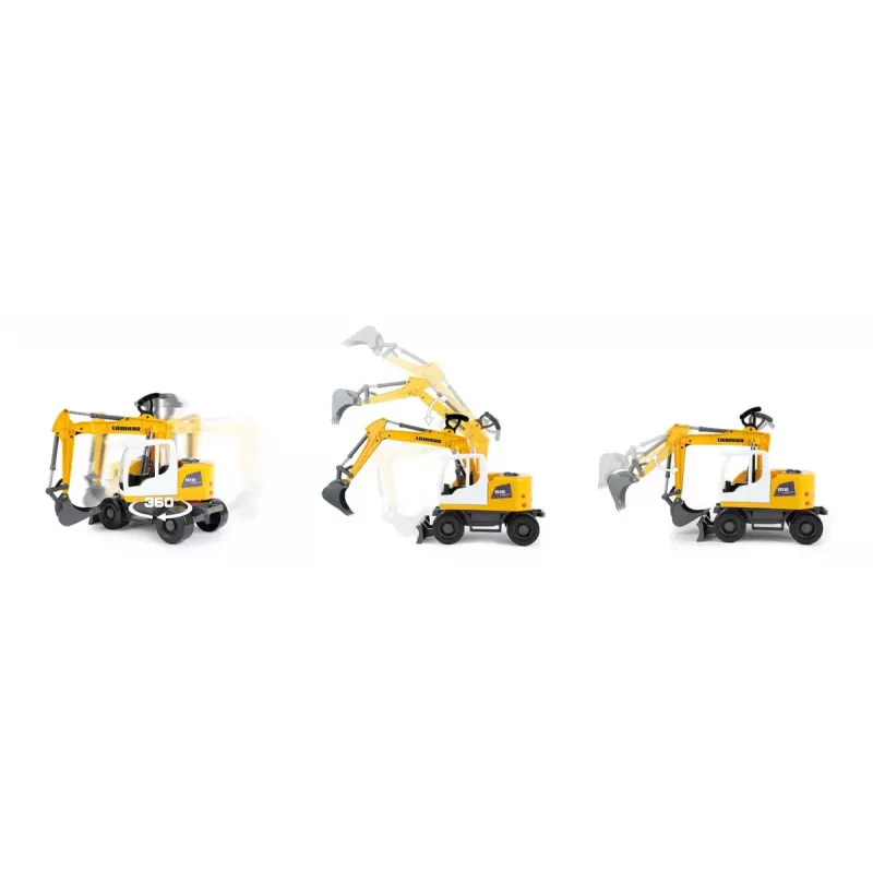 Lena Worxx 04611 ekskavatoriaus modelis – mechaninis žaislinis ekskavatorius