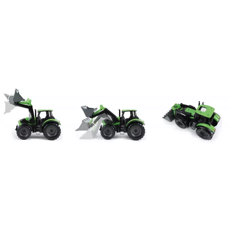 Lena Worxx 04613 Deutz-Fahr Agrotron žaislinis traktorius su krautuvu priekyje, 1:15, 45 cm