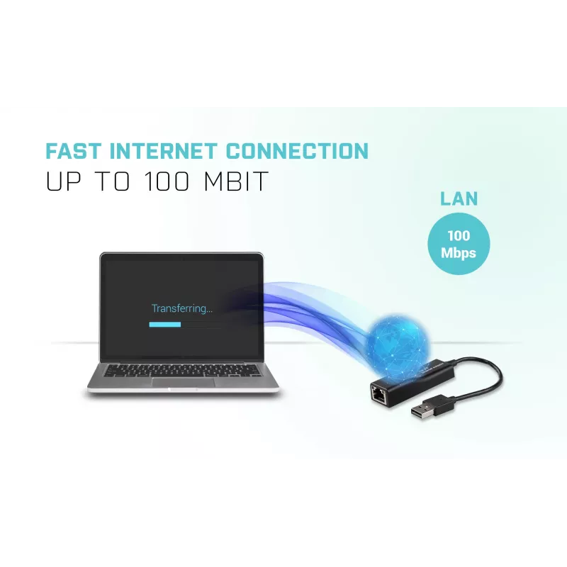 i-tec Advance USB 2.0 Fast Ethernet adapteris