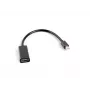 Vaizdo kabelio adapteris LANBERG Mini DisplayPort (kištukas) į HDMI Type A (lizdas), 0,2 m, 1920x1200 @60Hz, DisplayPort 1.2, juodas