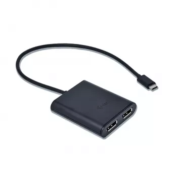 i-tec USB-C 3.1 Dvigubas 4K DP vaizdo adapteris, 3.2 Gen 1 (3.1 Gen 1), USB Type-C, DisplayPort išvestis, 3840 x 2160 pikseliai