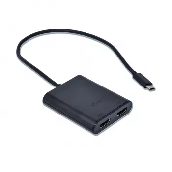 i-tec USB-C 3.1 Dvigubas 4K HDMI vaizdo adapteris, 3.2 Gen 1 (3.1 Gen 1), USB Type-C, HDMI išvestis, 3840 x 2160 pikseliai