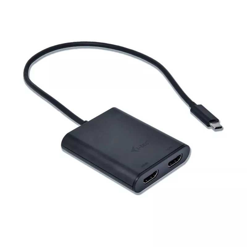 i-tec USB-C 3.1 Dvigubas 4K HDMI vaizdo adapteris, 3.2 Gen 1 (3.1 Gen 1), USB Type-C, HDMI išvestis, 3840 x 2160 pikseliai