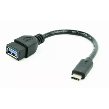 USB kabelis Gembird A-OTG-CMAF3-01, USB‑C į USB‑A, 0,2 m, juodas