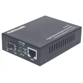 Intellinet Gigabit Ethernet į SFP medijos keitiklis, 10/100/1000Base-Tx į SFP lizdą, be modulio
