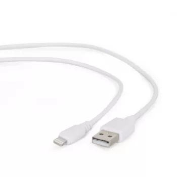 Laidinė jungtis Gembird CC-USB2-AMLM-2M-W — 2 m, Lightning į USB A, USB 2.0, balta