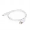 Laidinė jungtis Gembird CC-USB2-AMLM-2M-W — 2 m, Lightning į USB A, USB 2.0, balta