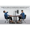 Techly ICA-LCD 482-D stovas dviems monitoriams su spaustuku, 13-27 colių, 20 kg