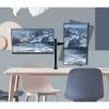 Techly ICA-LCD 482-D stovas dviems monitoriams su spaustuku, 13-27 colių, 20 kg