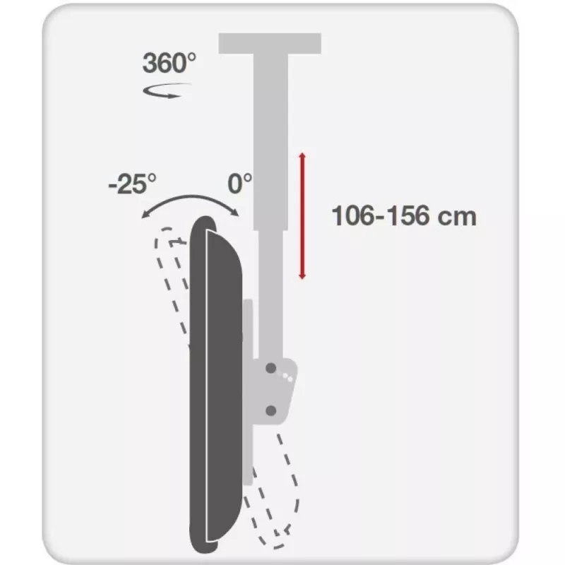 Techly 37-70 Teleskopinis lubinis laikiklis LED TV LCD ICA-CPLB 946L
