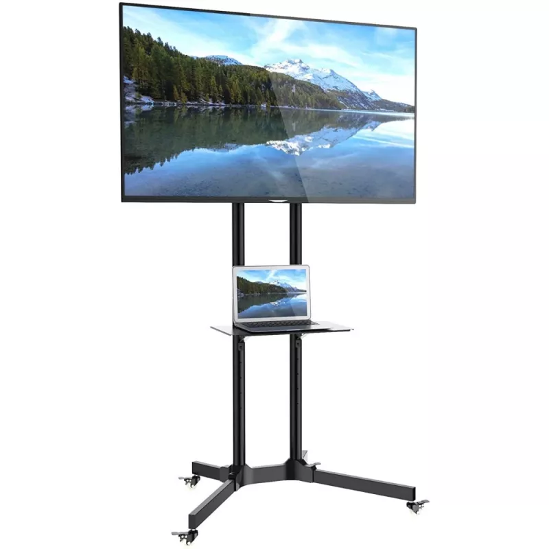 Techly ICA-TR6 grindinis stovas su lentyna LCD / LED / Plasma 30-65 colių