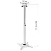 Techly lubinis projektoriaus laikiklis su prailginimu 500-770 mm baltas ICA-PM 104MW