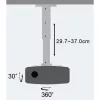 Techly projektoriaus lubų stovo prailginimas 30-37 cm sidabrinis ICA-PM 102S